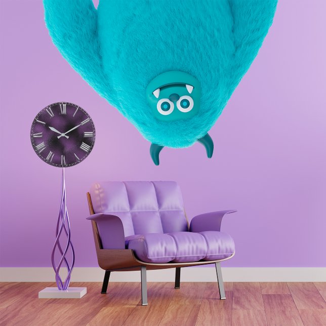 Roman Number Purple Plum Silver Gray Metal Large Clock (Roman Number Purple Plum Silver Gray Metal Large Clock)