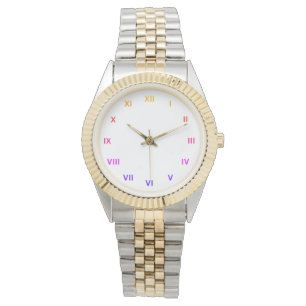 Roman Numbers Matellic Modern Stylish Bracelet  Watch