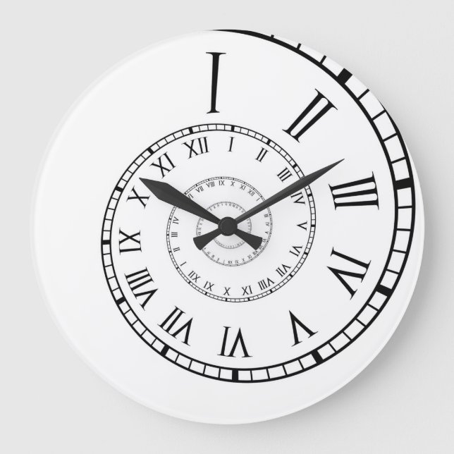 Roman Numeral Spiral Clock (Front)