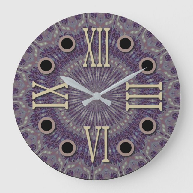 Roman Numeral winter refresh 001 Large Clock (Front)
