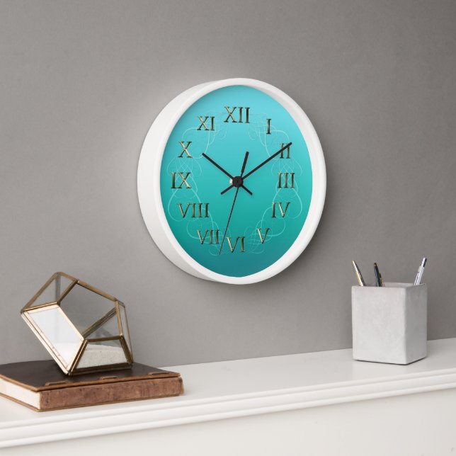 Roman Numerals Wall Clock (Office)