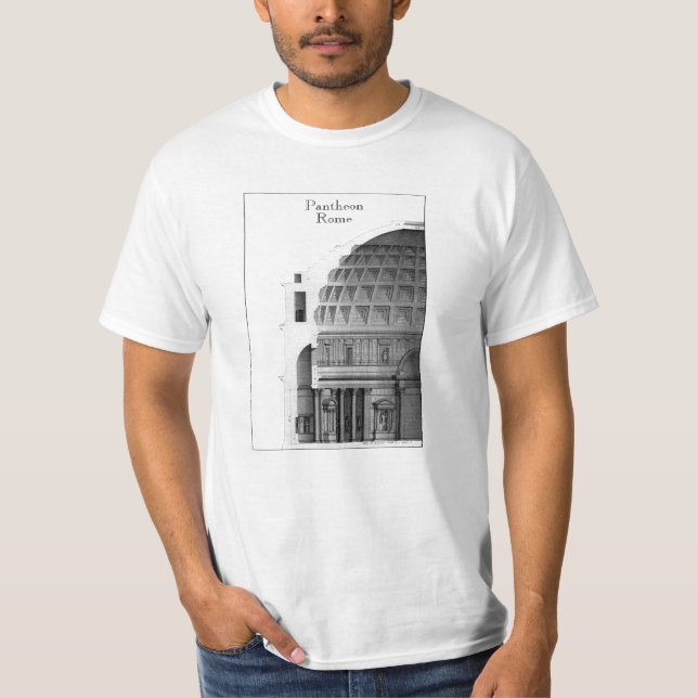 Roman Pantheon Classic Design T-Shirt (Front)