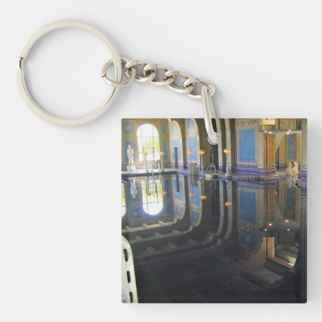 Roman Pool at Hearst Castle, California Key Ring (Front)