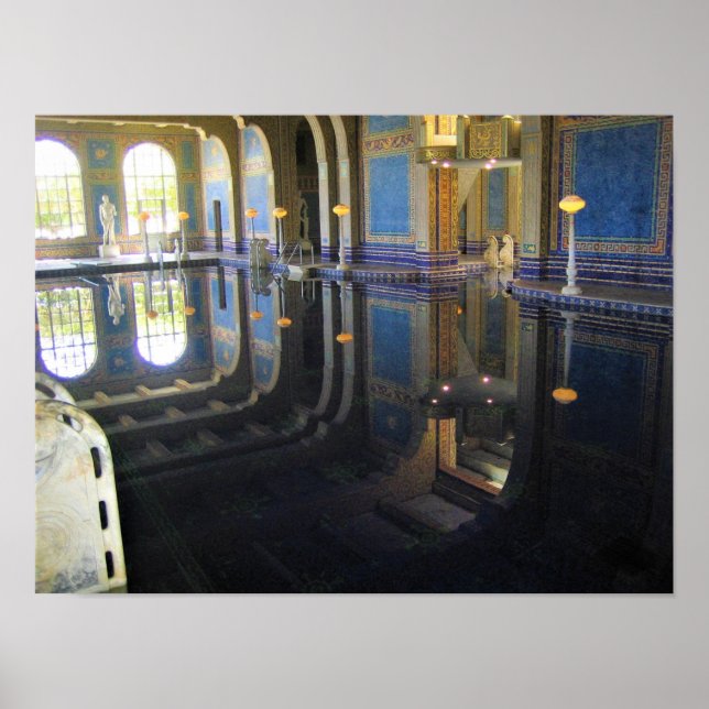 Roman Pool at Hearst Castle, California Poster (Front)