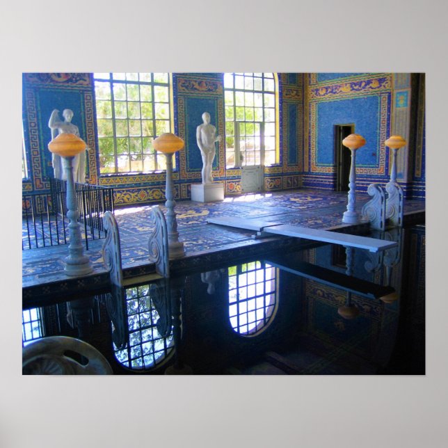 Roman Pool at Hearst Castle, California Poster (Front)