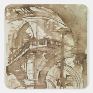 Roman Prison, c.1744-5 Square Sticker