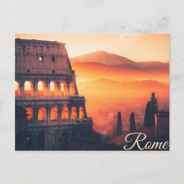 Roman Reverie: A Postcard from Eternal Rome (Front)