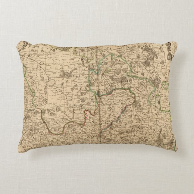 Roman roads and battlefields decorative cushion (Front)