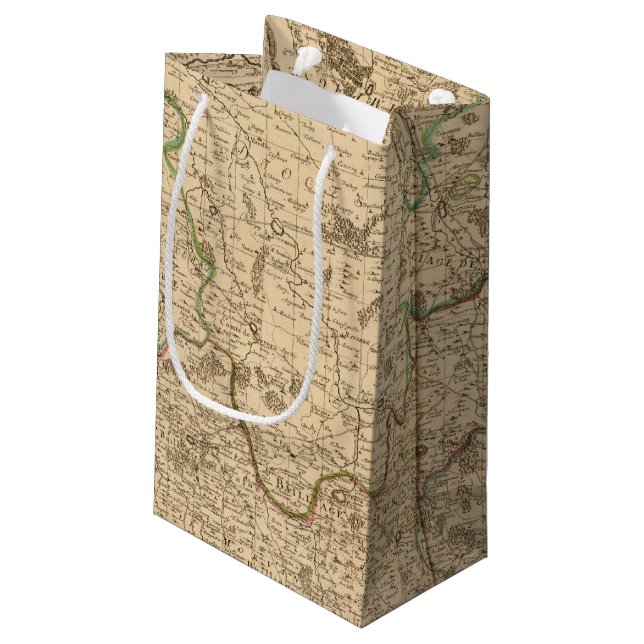 Roman roads and battlefields small gift bag (Back Angled)