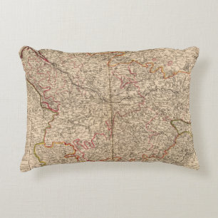 Roman roads and churches decorative cushion