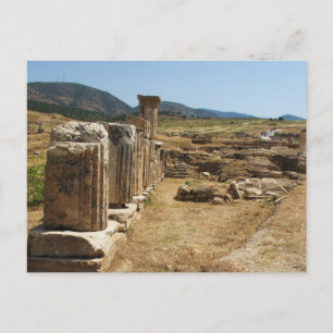 Roman Ruins at Hierapolis Pamukkale Turkey Postcard