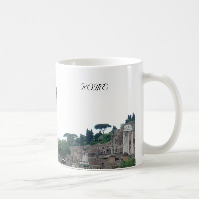 Roman Ruins Entrance in Rome Italy Coffee Mug (Right)