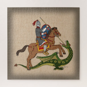 Roman Saint George and the Dragon Jigsaw Puzzle