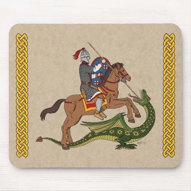 Roman Saint George and the Dragon Mouse Pad (Front)