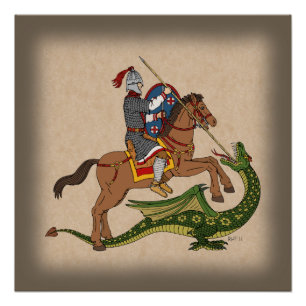Roman Saint George and the Dragon Poster