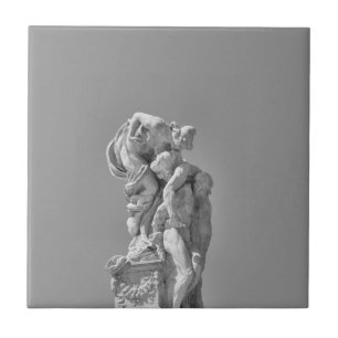 Roman sculptures in modern composition ceramic tile