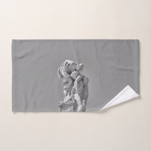 Roman sculptures in modern composition hand towel