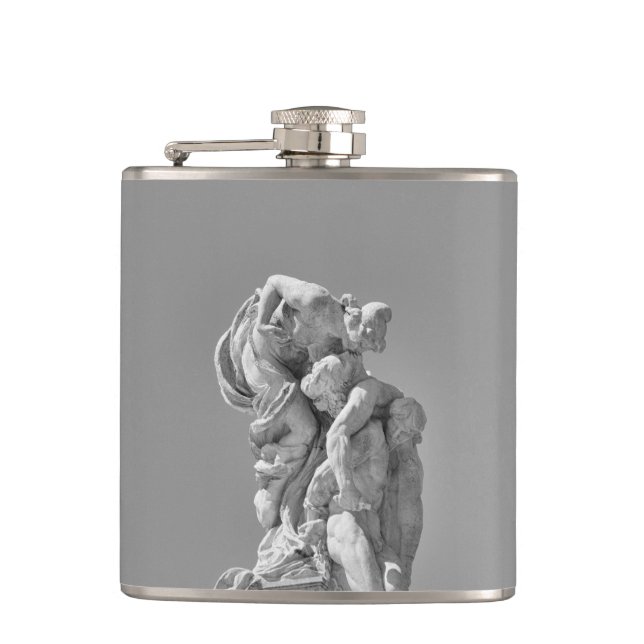 Roman sculptures in modern composition hip flask (Front)