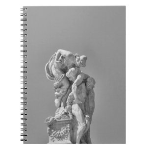 Roman sculptures in modern composition notebook