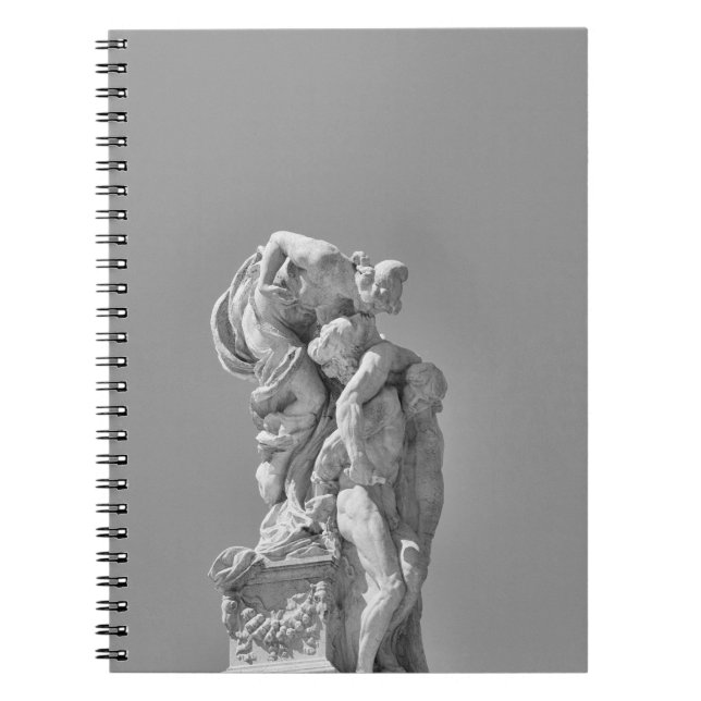 Roman sculptures in modern composition notebook (Front)