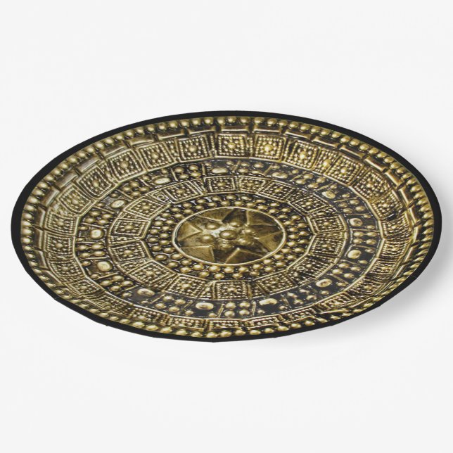 Roman Shield Paper Plate (Angled)