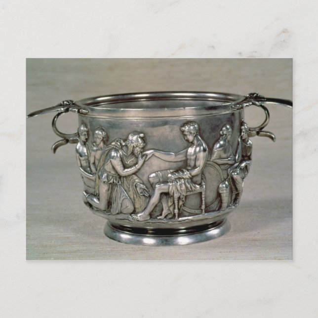 Roman silver-gilt drinking cup postcard (Front)