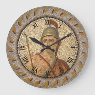 Roman Soldier Mosaic Large Clock