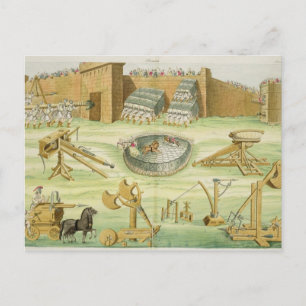Roman Soldiers Besieging a Town, plate 23B, class Postcard