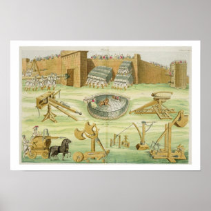 Roman Soldiers Besieging a Town, plate 23B, class Poster