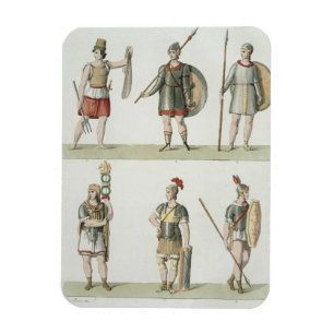 Roman Soldiers, detail from plate 2, Class 5 of Pa Magnet