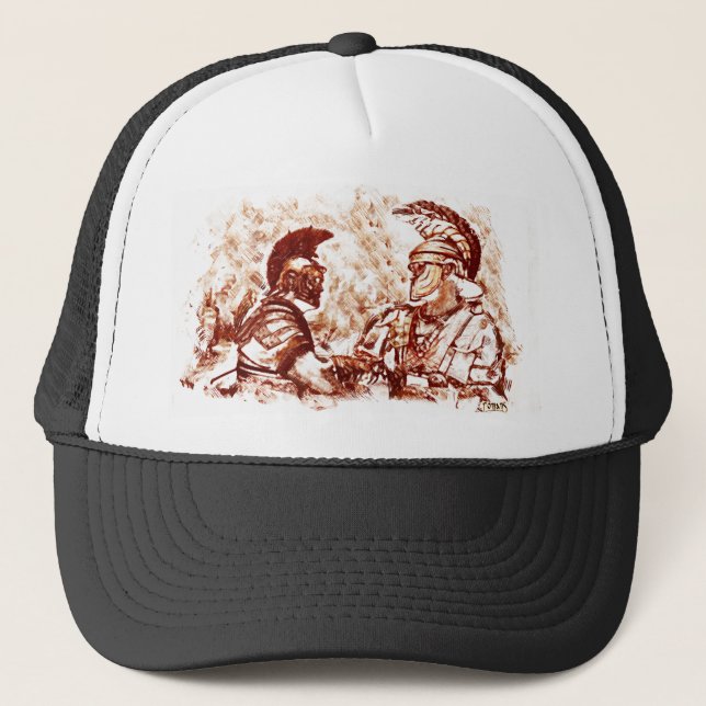 Roman soldiers trucker hat (Front)
