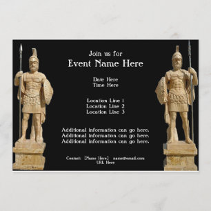 Roman Statues Invitations