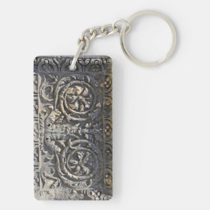 Roman stone key ring