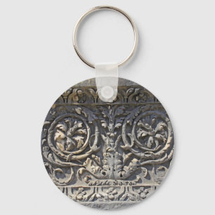 Roman stone key ring