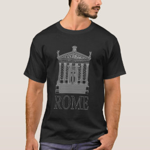 Roman Temple Outline T-Shirt