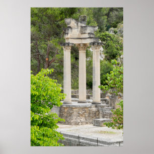 Roman Temple Ruins, France Poster