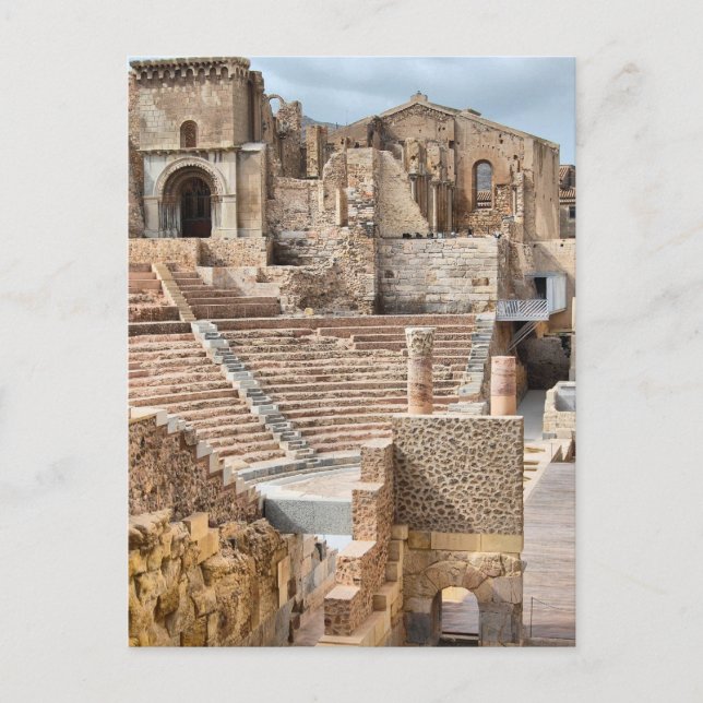 Roman Theatre Cartagena Spain Postcard (Front)