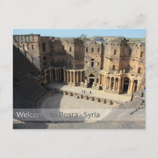 Roman theatre stage Bosra, Syria Postcard