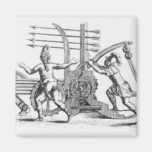 Roman war machine for firing spears magnet