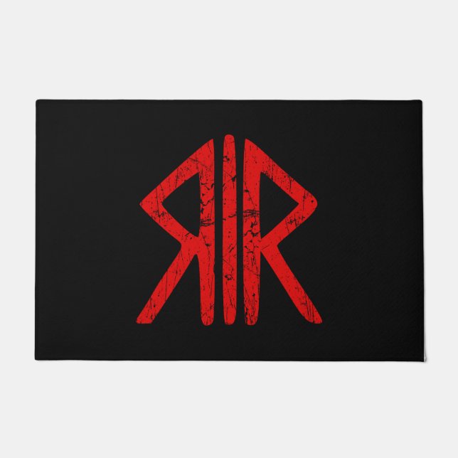 Roman Way Gods religion symbol ancient antiquity h Doormat (Front)