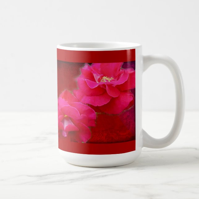 Romance and Red Roses Coffee Mug (Right)