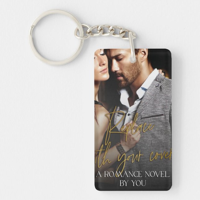 Romance Book Cover & Quote Author Swag Key Ring (Front)