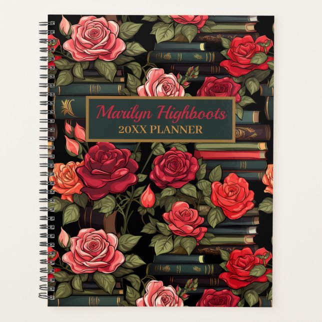 Romance Books Planner - Roses (Front)