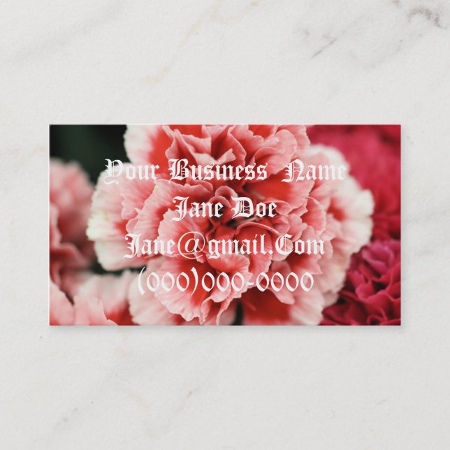 Romance business business card (Front)