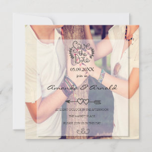 Romance Couple In Love Photo Save The Date Cards