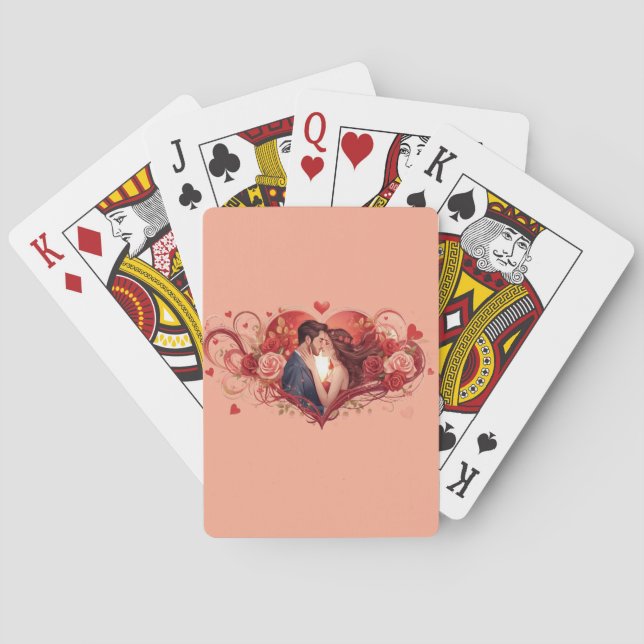 Romance Deck: Heart Edition Playing Cards (Back)