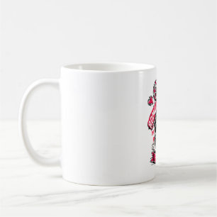Romance Fatigue Skull with Candy Hearts & Cupcake Coffee Mug