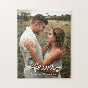 Romance Forever Love Couple Photo Valentine Jigsaw Puzzle