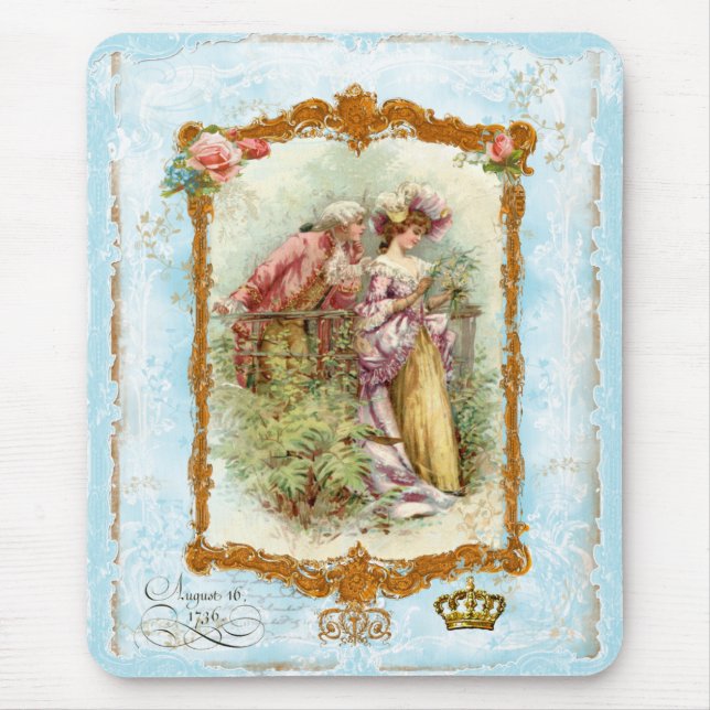 Romance in the Air  Marie Antoinette Mousepad (Front)
