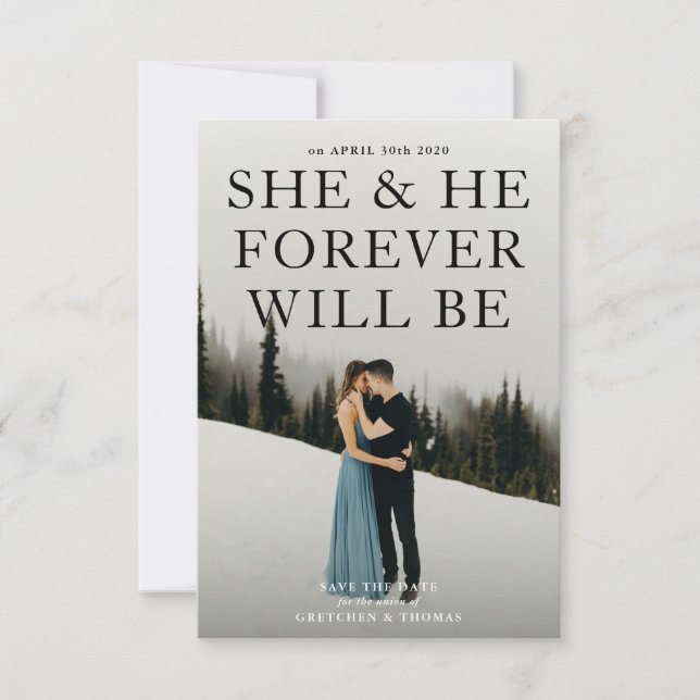 Romance Novel Save the Date Announcement (Front)